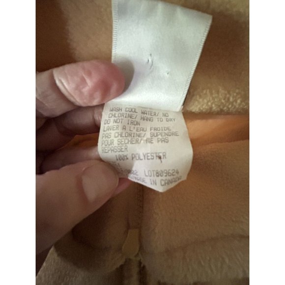 Mens Fleece Sz XL Canada Yellow Pullover 1/4 Zip Lightweight Jacket Coat - Picture 5 of 9